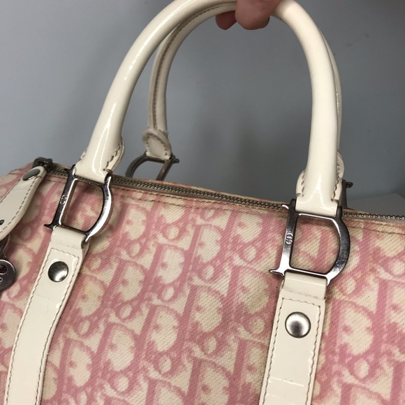 *SOLD* Vintage Dior Monogram Pink Boston Bag - Picture 6 of 8